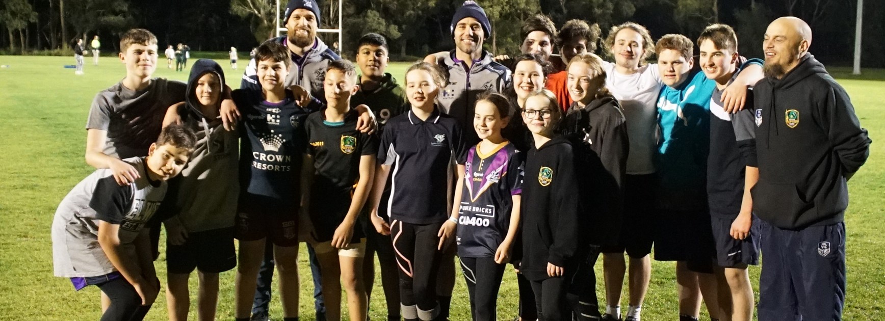 Storm players inspire at grassroots rugby league clubs