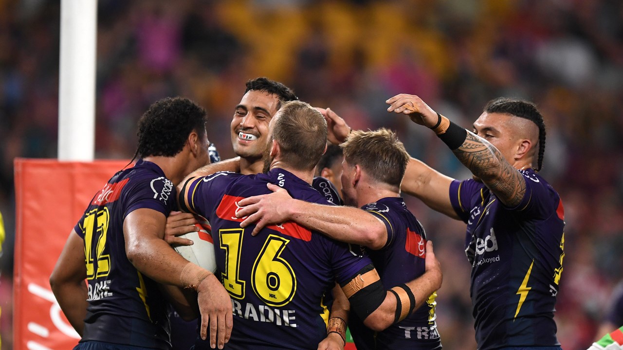 NRL scores 2023: Brisbane Broncos vs Dolphins, Melbourne Storm vs Wests  Tigers, result, updates, round 4 news, Kotoni Staggs wins game